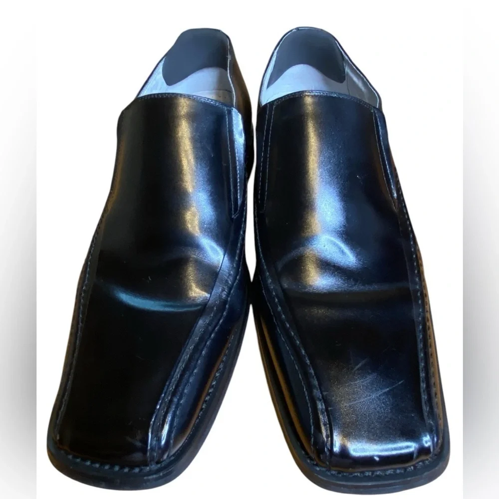 Stacy Adams Hillman Black Toe Loafer Dress Shoes Men’s Size 10M 24199-01